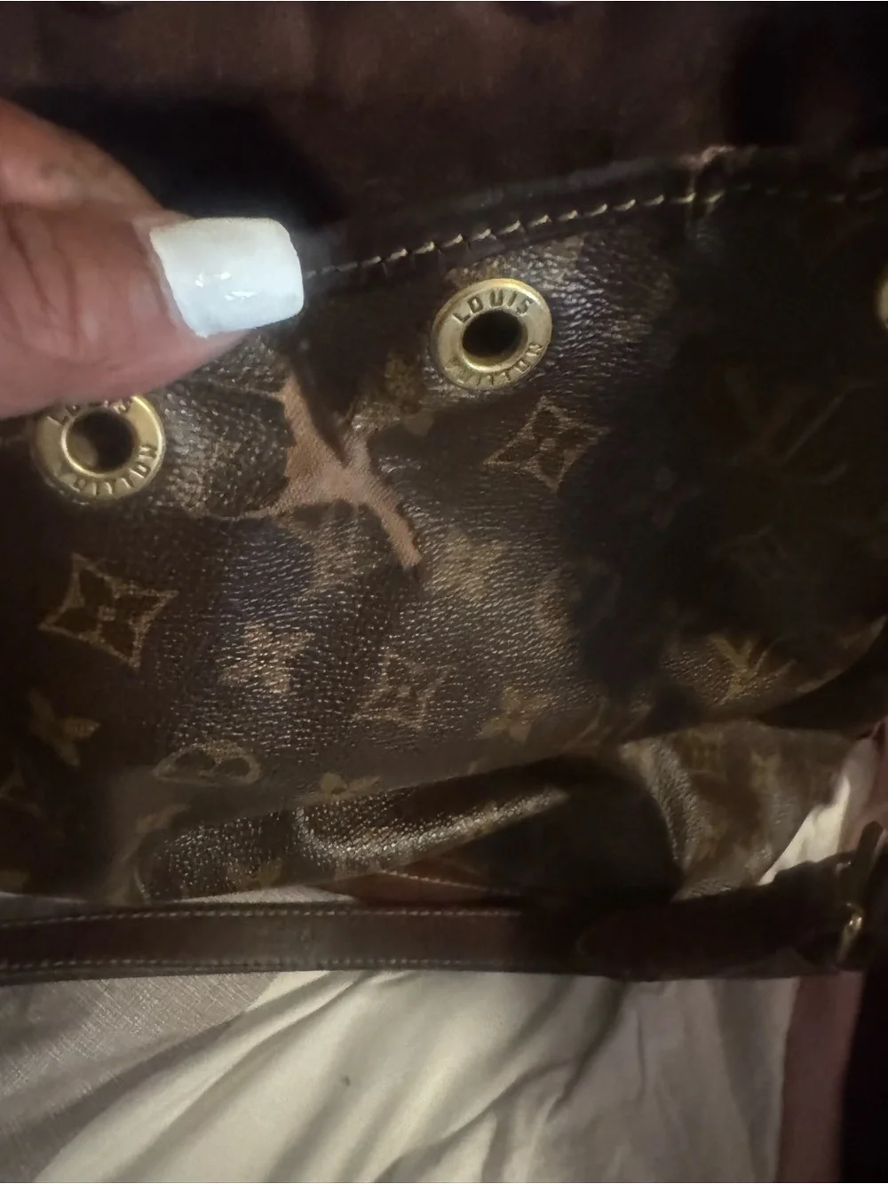 Louis Vuitton Monogram Canvas Tote in Brown and Gold-Tone Hardware